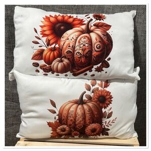 Autumn Pumpkin Decorative Pillow Set